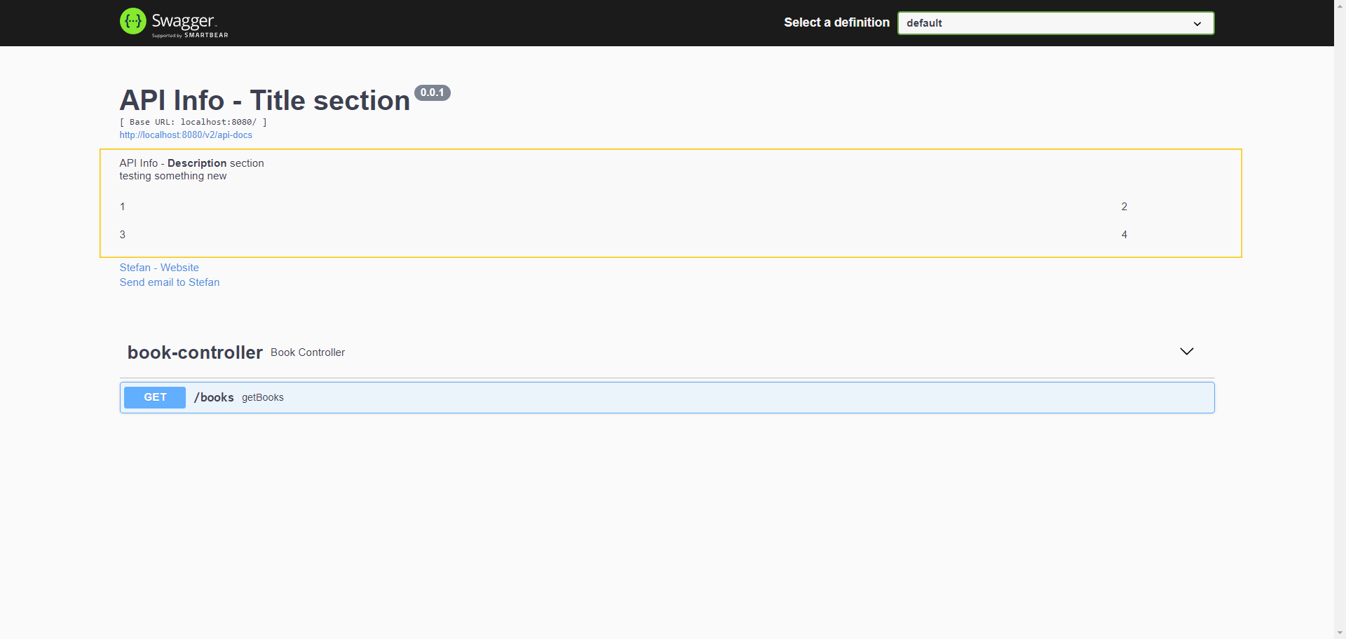 Image of swagger-ui without ApiInfo